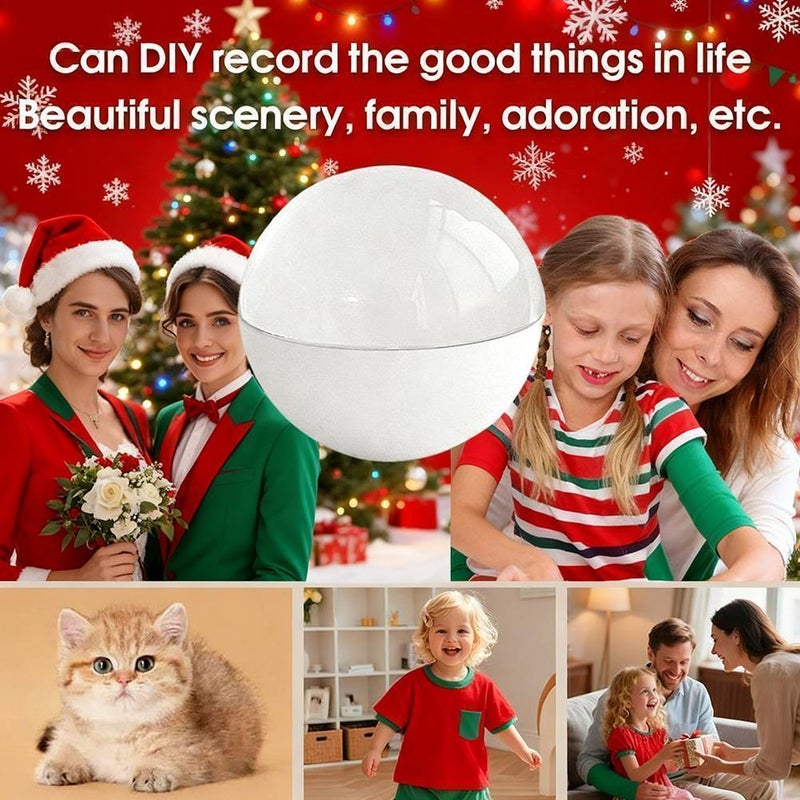 2.76" Crystal Ball Video Player, 3D Memory Orb Ball Digital Display Memory Sphere Lamp with Sound,Personalized Uploadable Videos & Photos Gift for Couples Friends Anniversary Christmas Birthday Gift - Image 3